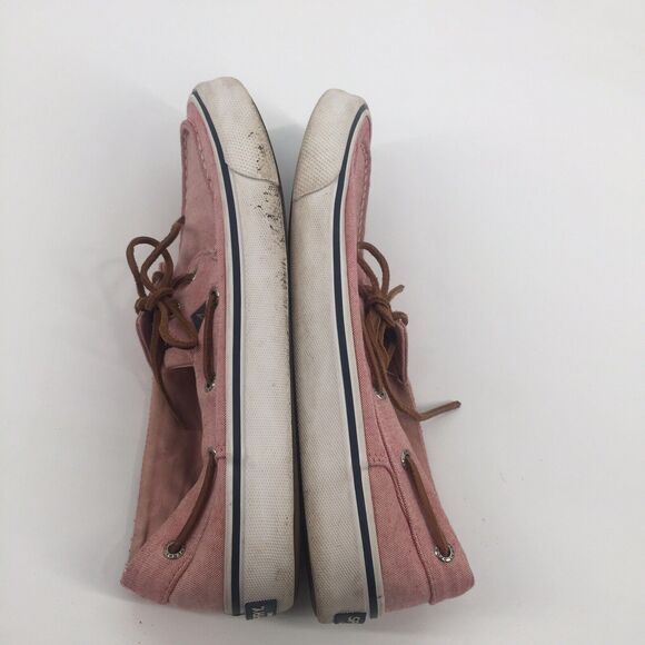 Sperry Top Sider Bahama II Oxford Shirt Sneaker 9 Mens Washed Red Boat Shoe - Picture 5 of 7